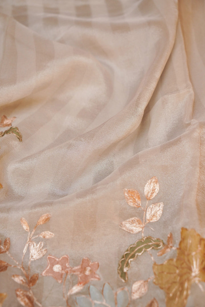 Pastel Pista Green Pure Soft Tissue Saree Delicate Festive Charm