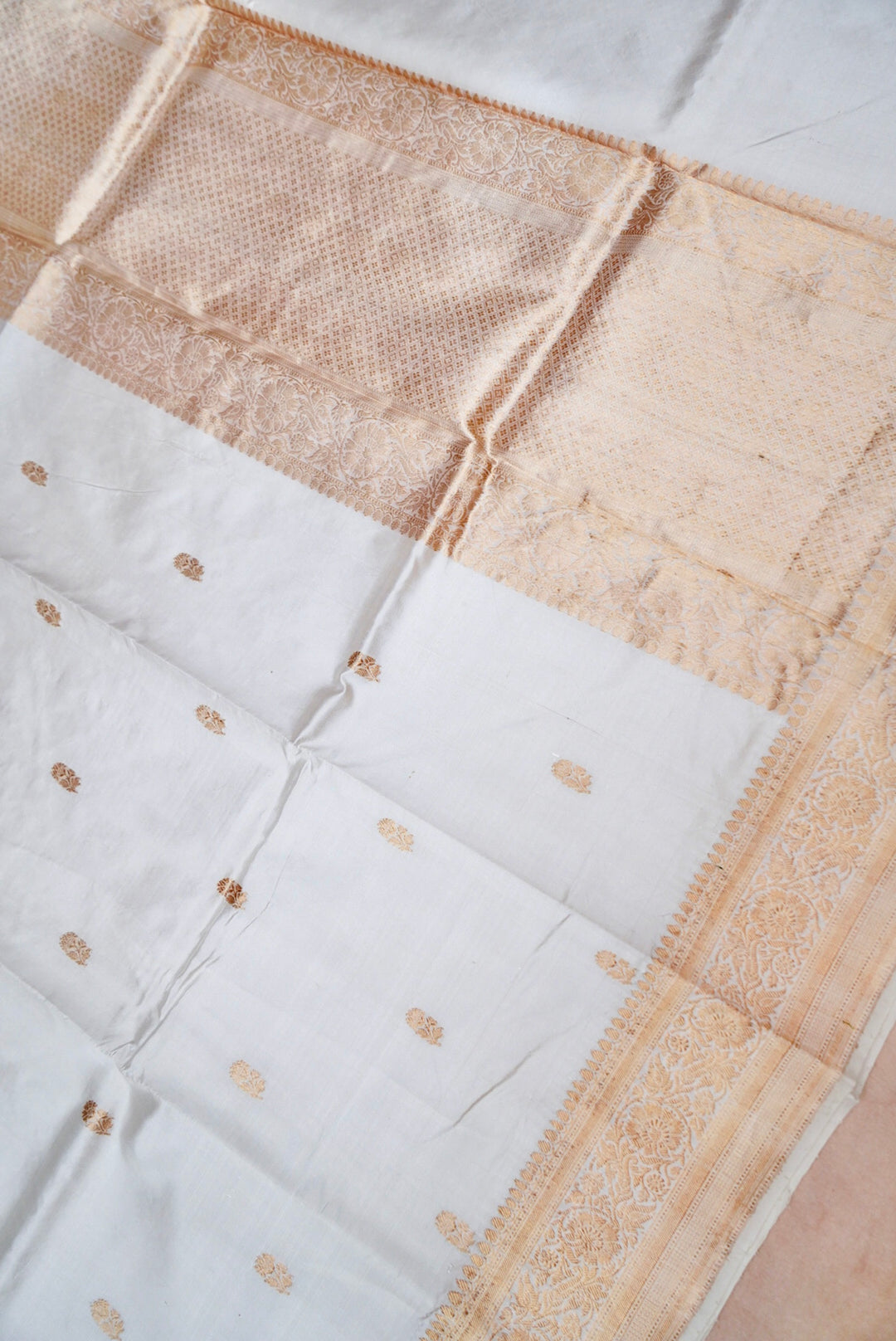 Whispers of Varanasi – Handcrafted Raw Mango Silk Saree