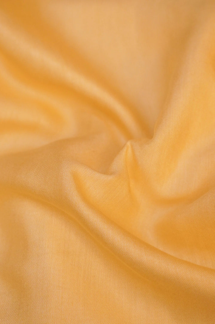 Pastel Yellow Chanderi Suit Set with Thread Embroidery Work