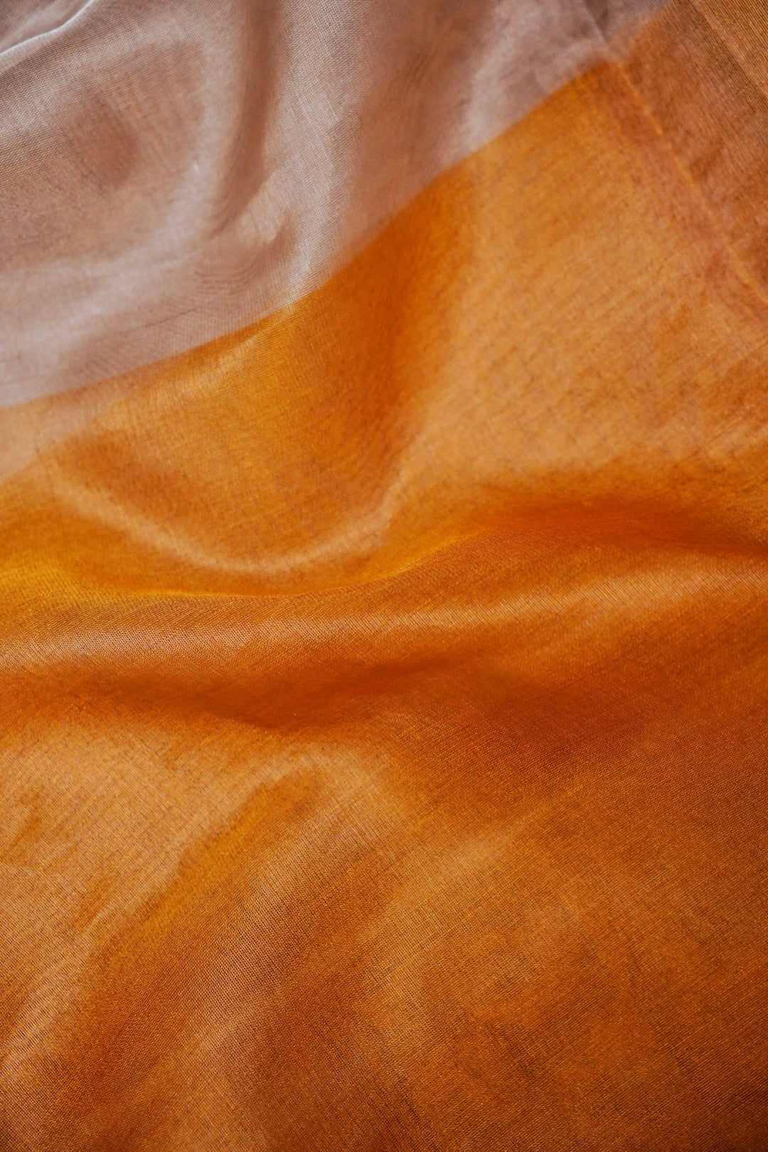 Handwoven Banarasi Golden and Silver Tissue Silk Fabric