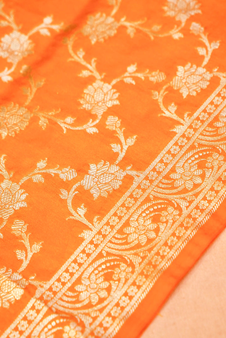 Yellow Haldi Ceremony Banarasi Silk Bootidar Suit with Jaal Dupatta