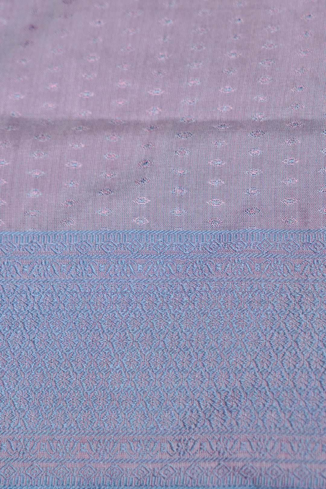 Mauve Handwoven Pure Banarasi Tanchoi Silk Saree