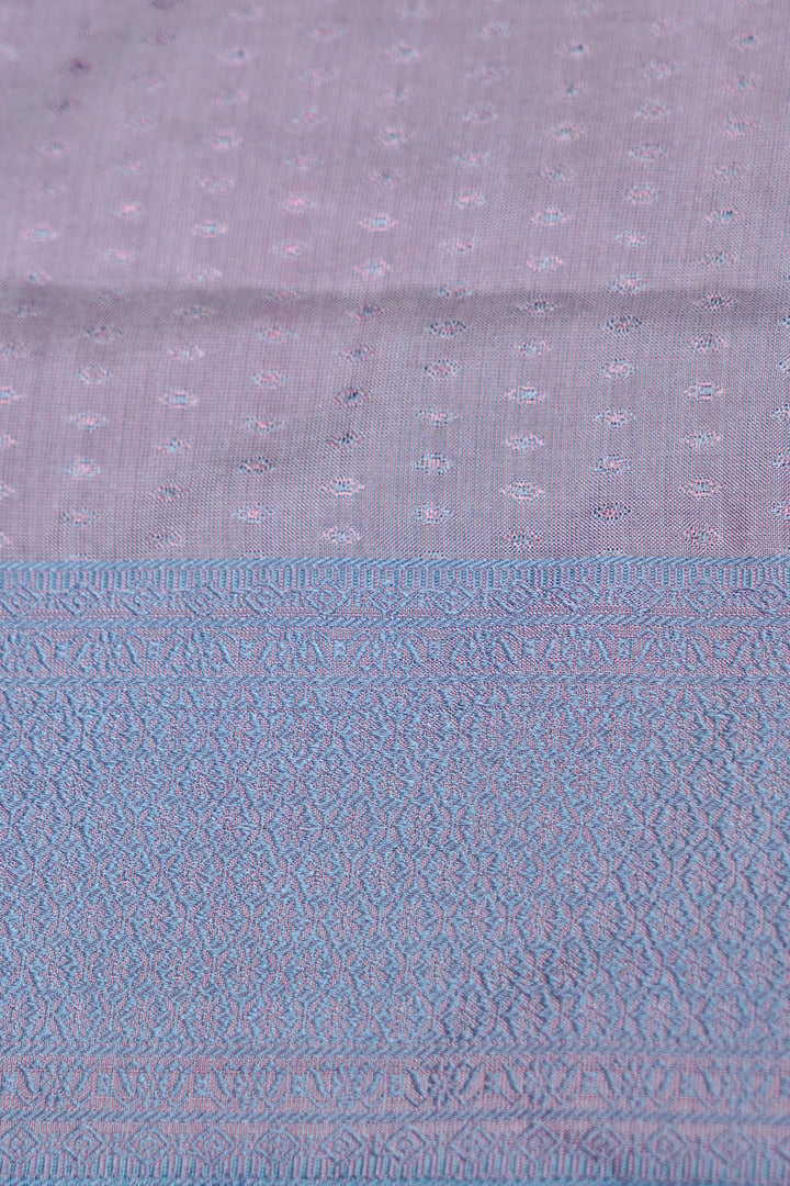 Mauve Handwoven Pure Banarasi Tanchoi Silk Saree