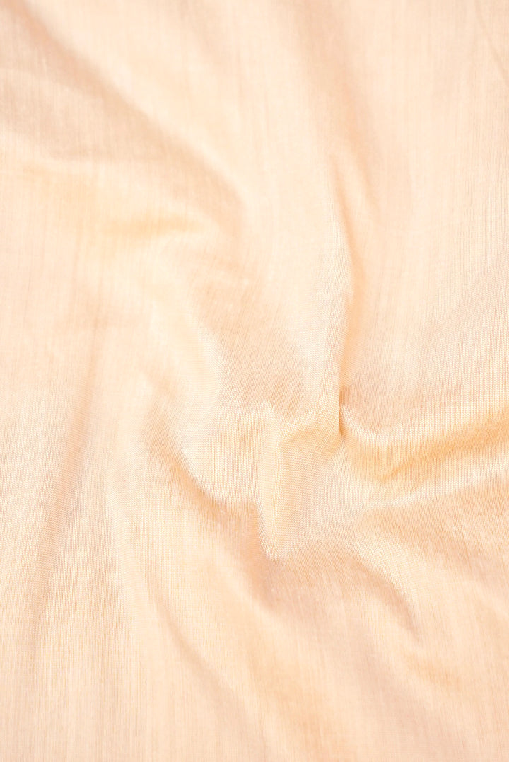 Rose Gold Chanderi Tissue Silk Suit with Handcrafted Elegance