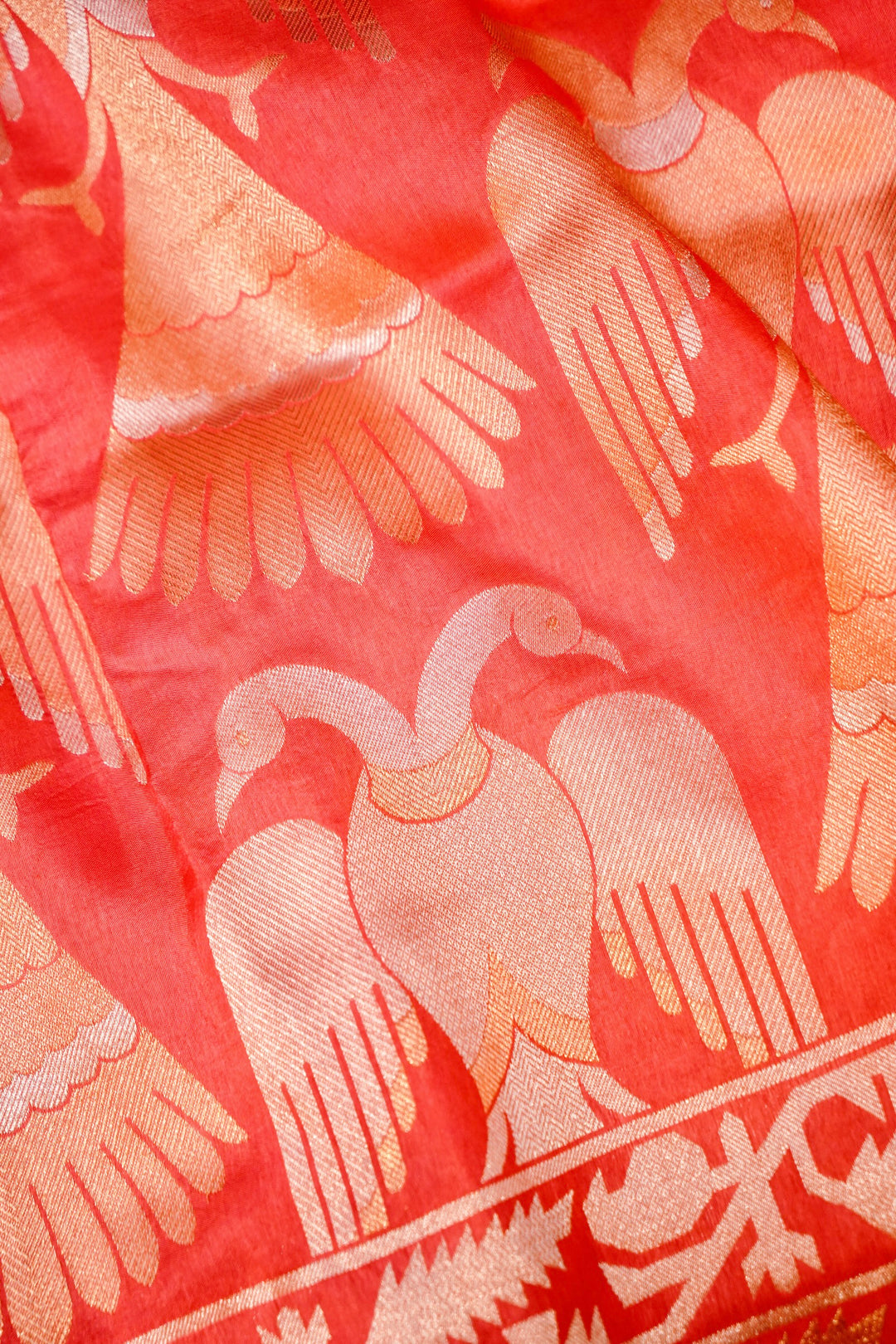 Regal Nita Ambani Inspired Munga Crepe Zari Weave Saree