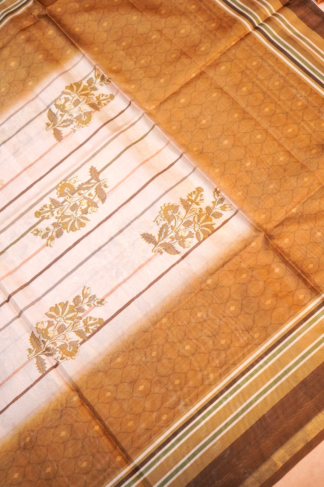Banarasi Chanderi Tussar Silk Suit for Haldi Ceremony