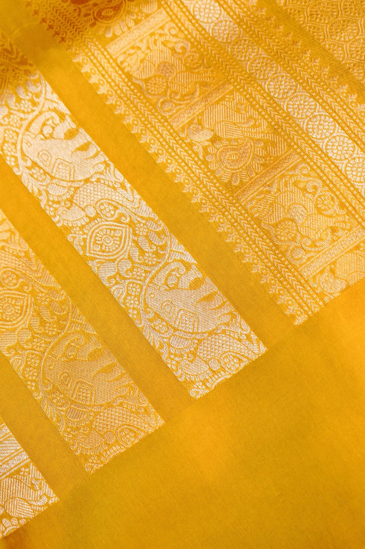 Radiant Haldi Mashru Silk Sonaroopa Celebrity Inspired Saree