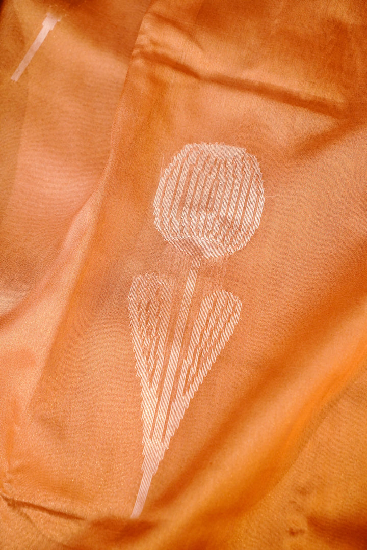 Graceful Rose Gold Sonaroopa Pure Tissue Soft Silk Saree