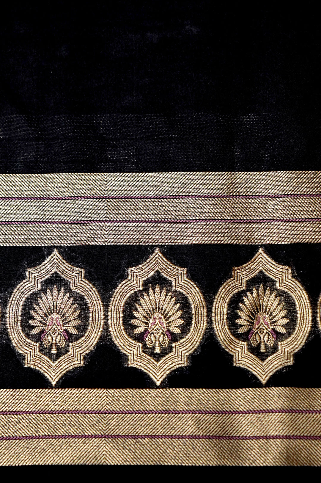 Modal Silk Co-Ord Set Fabric – Royal Sunburst Medallion Weave | Gold Zari &amp; Meenakari Accents