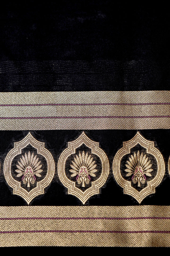 Modal Silk Co-Ord Set Fabric – Royal Sunburst Medallion Weave | Gold Zari &amp; Meenakari Accents