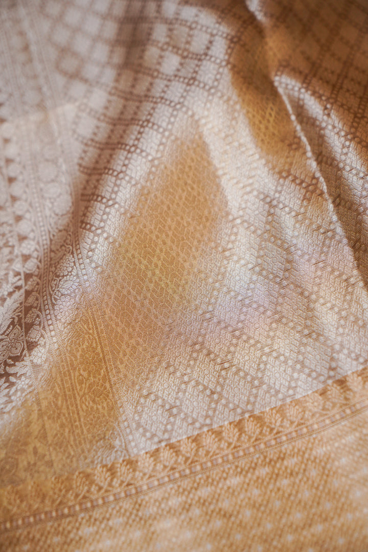 Mauve Majesty Pure Brocade Katan Silk Banarasi Saree View 6