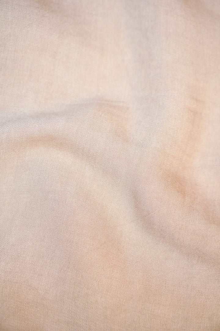 Beige Banarasi Chanderi Tussar Silk Suit Set