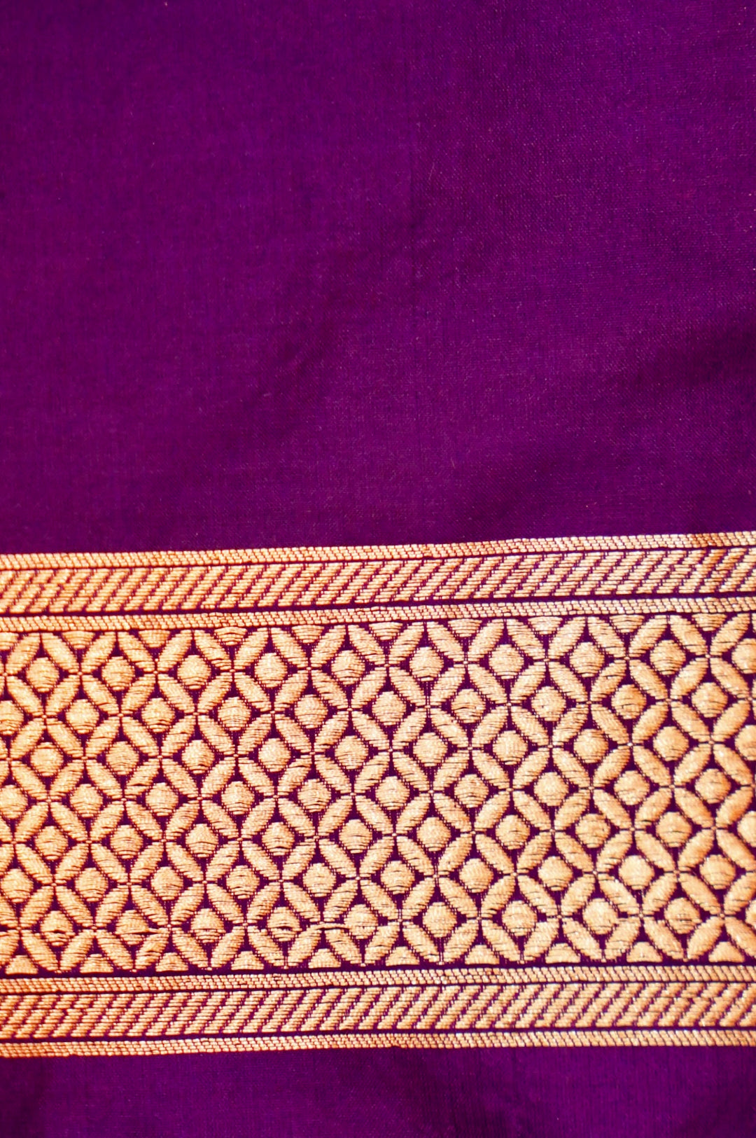 Handwoven Banarasi Purple Pure Katan Silk contemporary Saree