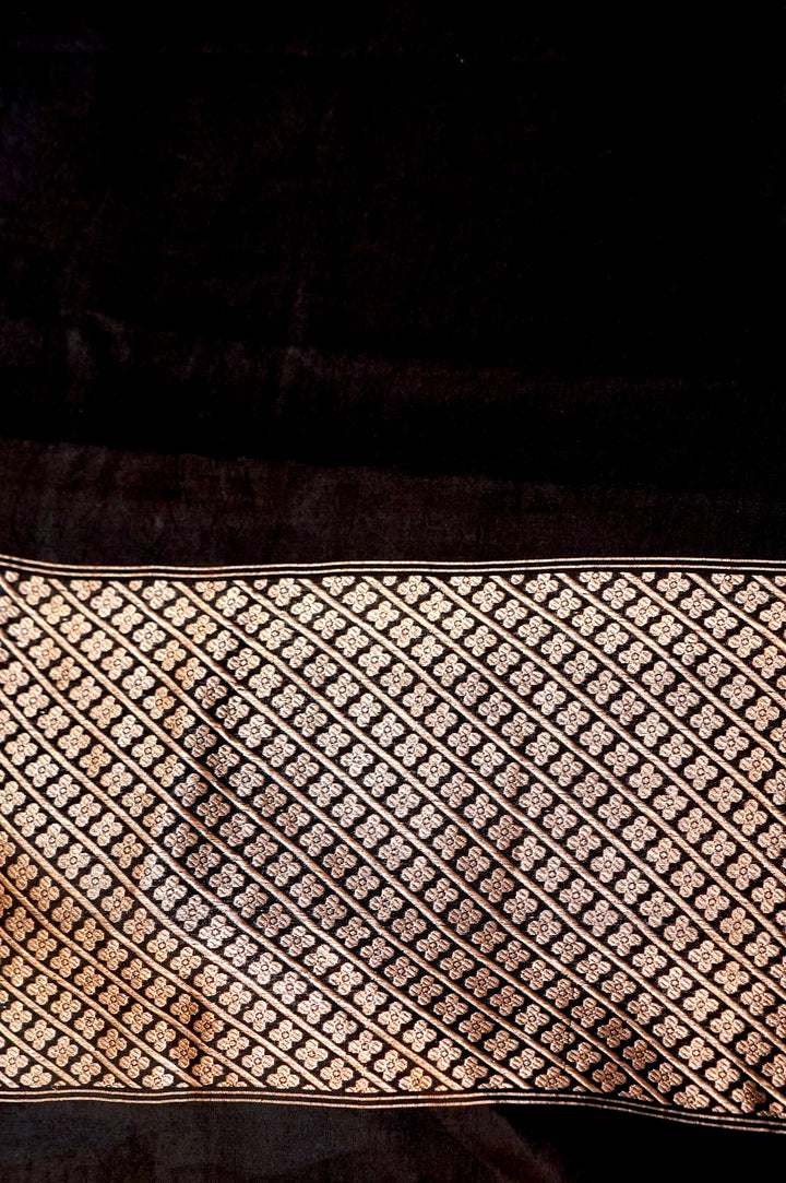 Pure Katan Silk Co-Ord Set Fabric – Regal Floral Arch Jaal | Gold Zari &amp; Thread Weaving
