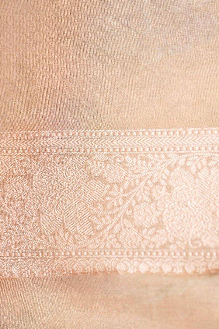 Luxurious Handloom Pure Banarasi Katan Tissue Silk Saree with Meenakari Weaving