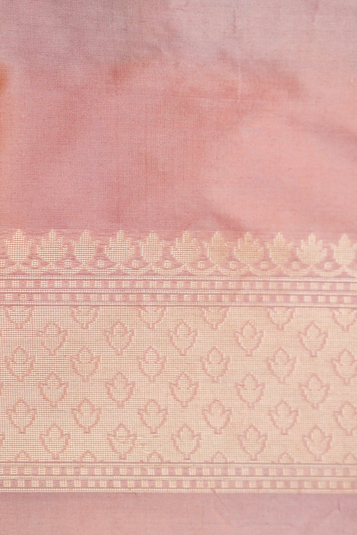 Handwoven Rangkat Banarasi Pure Katan Silk Saree with Zari & Thread Woven Animal Motif