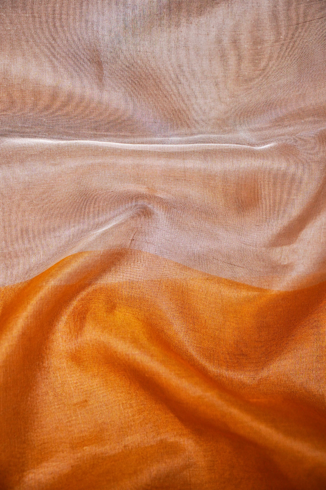 Handwoven Banarasi Golden and Silver Tissue Silk Fabric