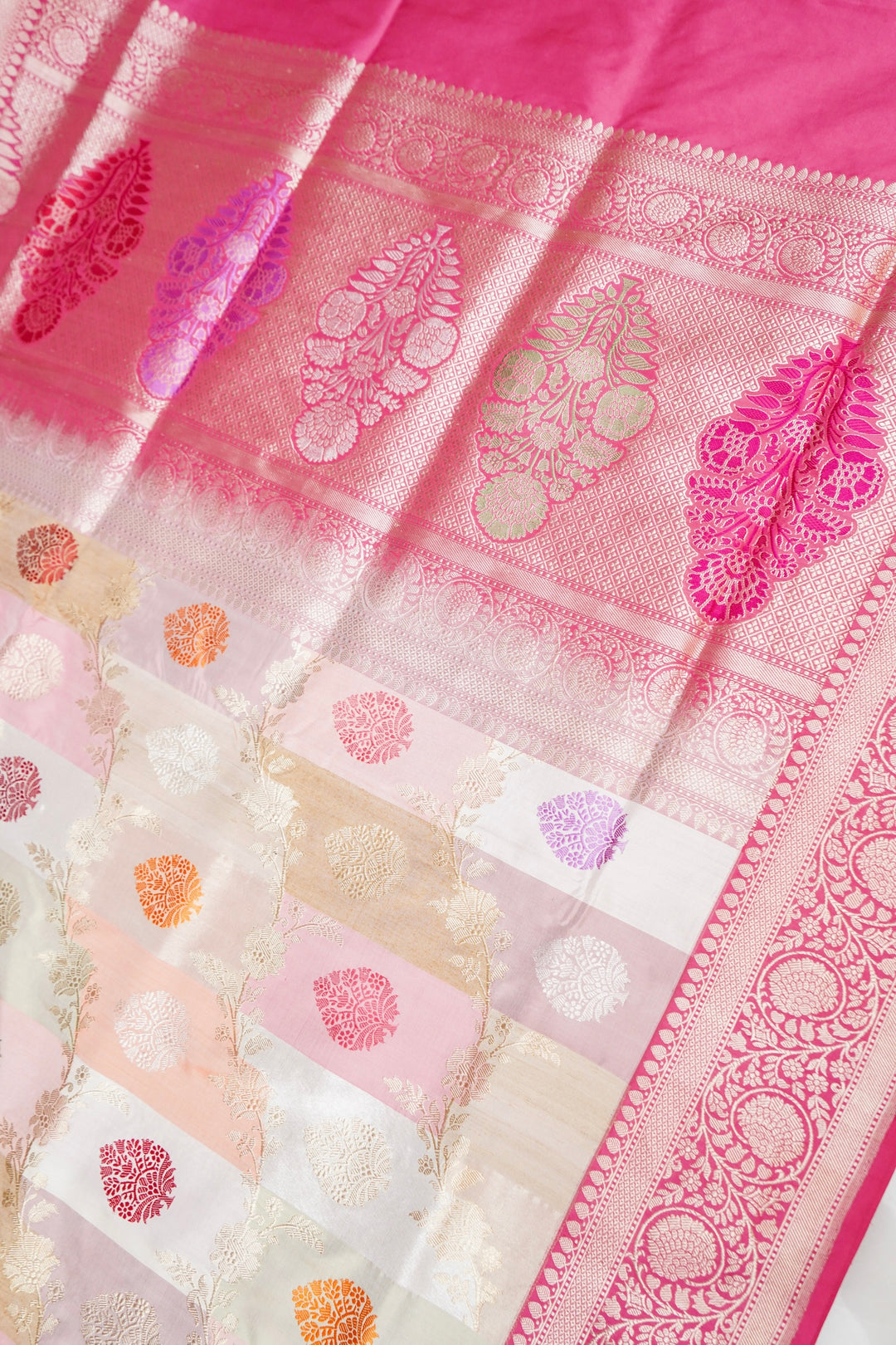 Handwoven Banarasi Kadwa Pure Katan Silk Rangkaat Saree