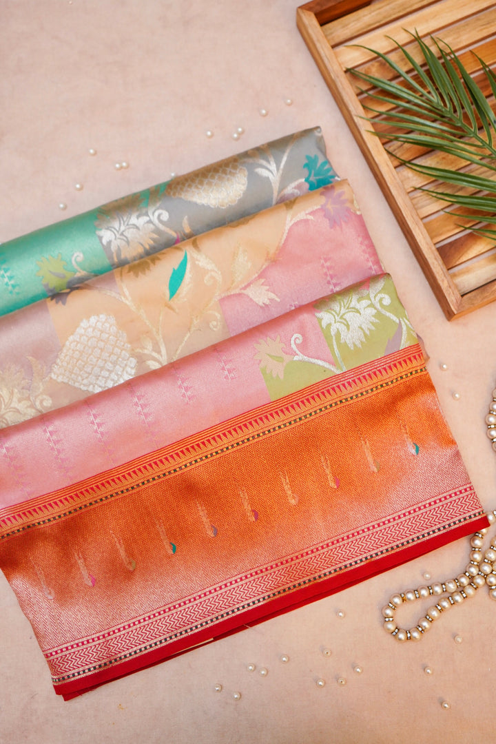 Heritage Splendor Banarasi Rangkat Pure Katan Silk Saree