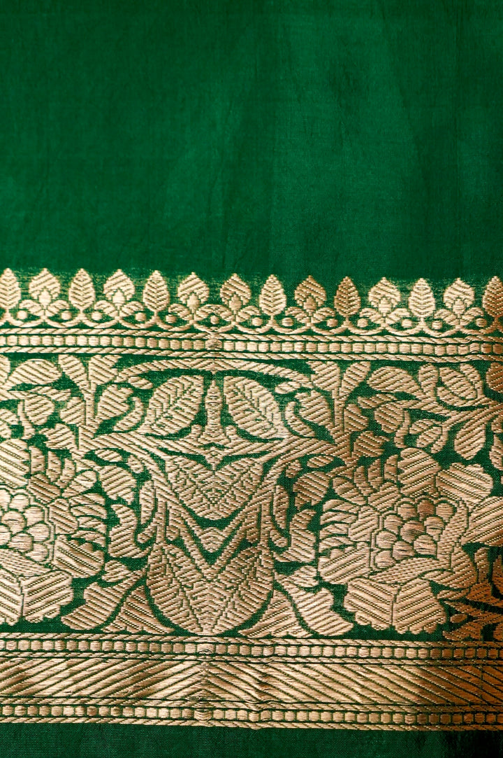 Elegant Green Katan Silk Cord Set for Festive and Traditional Occasions View 5