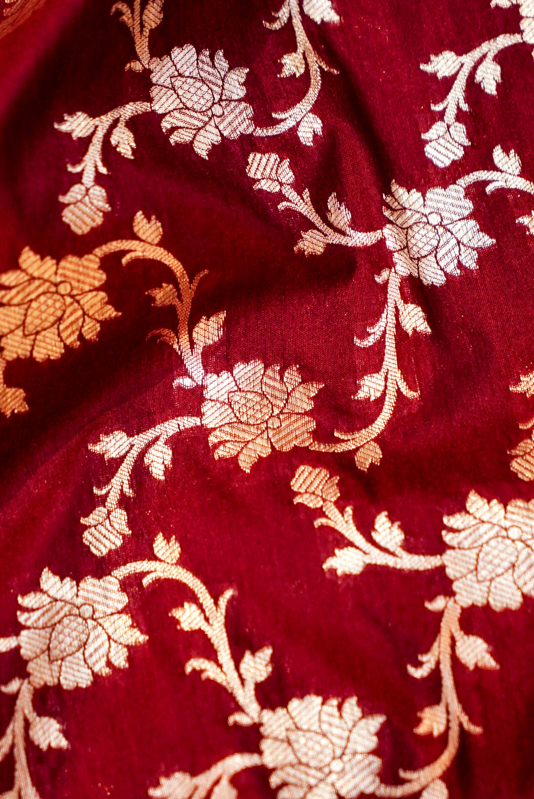 Maroon Bridal Banarasi Silk Suit with Banarasi Booti Dupatta