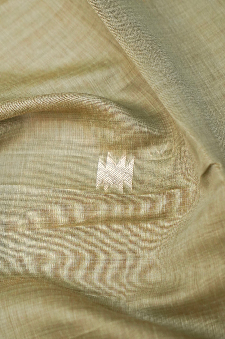 Elegant Sage Green Traditional Banarasi Cotton Silk Suit Set