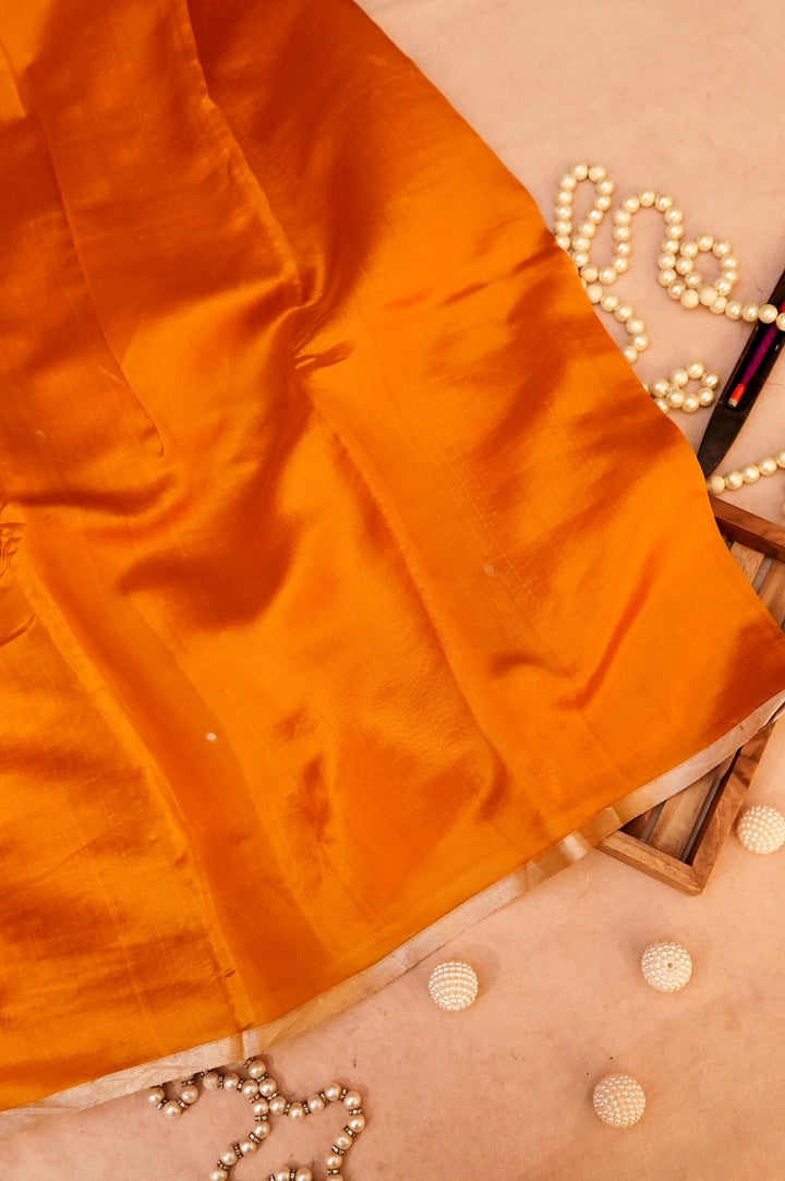 Golden Haldi Glow – Pure Banarasi Handloom Chiniya Silk Saree in Yellow