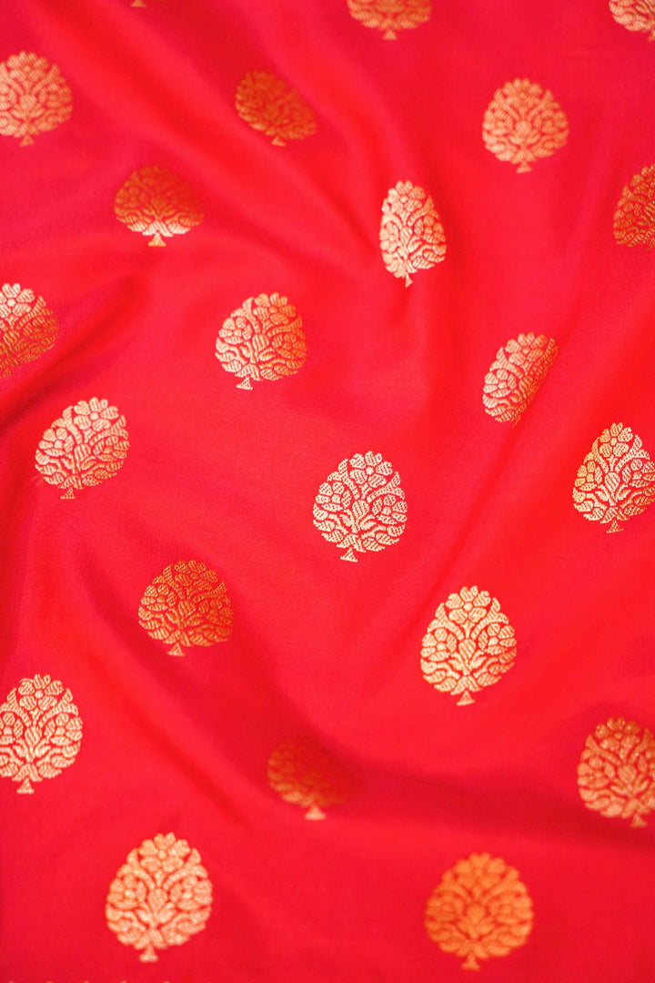 Handwoven Pink Bridal Banarasi Pure Katan Satan Silk Saree