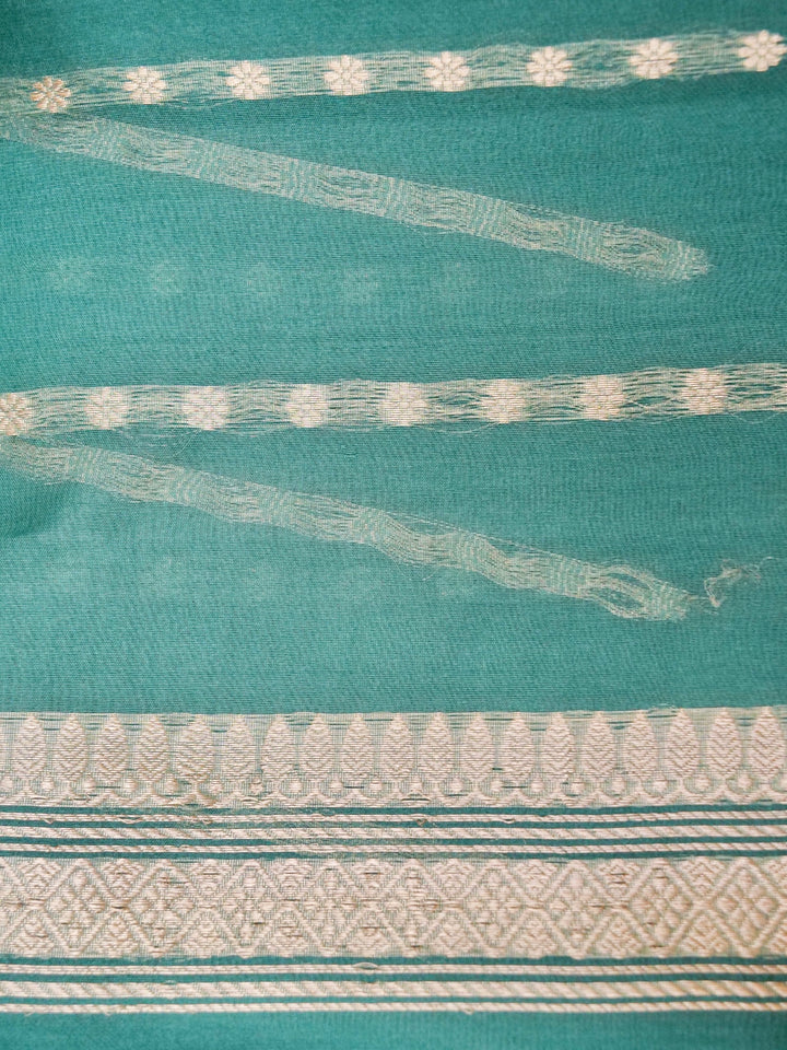Handwoven Banarasi Organza Kora Saree
