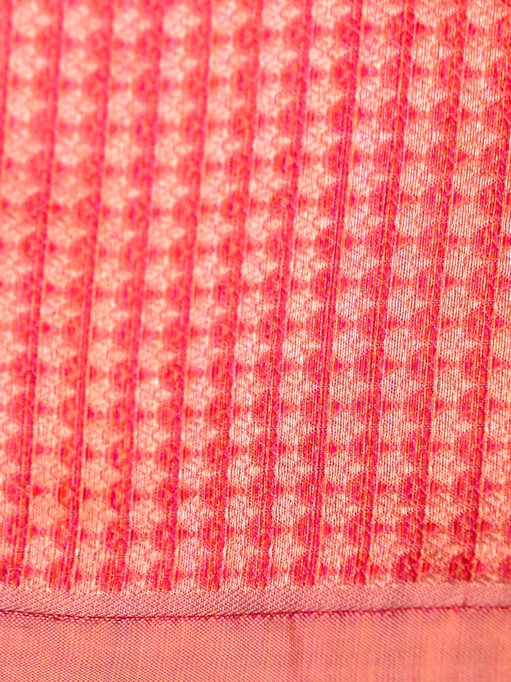 Handloom Katan by Tissue Pichwai Woven Handcrafted Saree