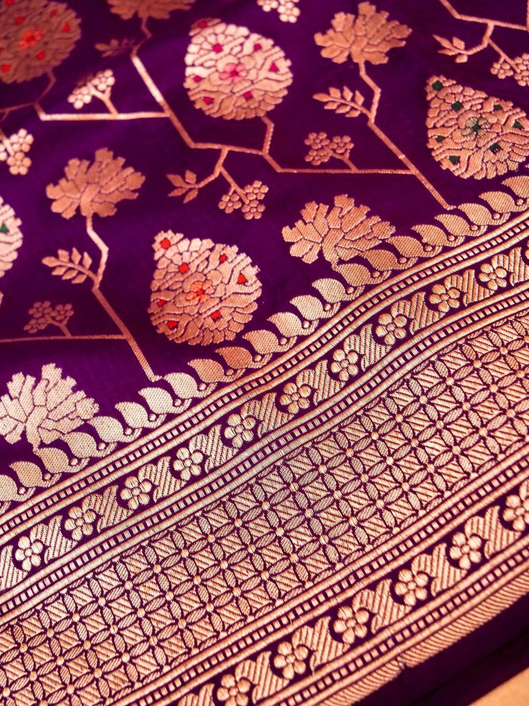 Handloom Banarasi Regal Purple Katan Silk Saree