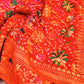 Banarasi Bandhej Khaddi Georgette Silk Saree