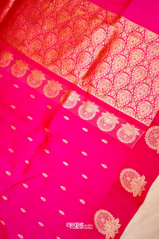 Banarasi Pure Katan Mashru Silk Saree