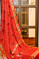 Banarasi Bandhej Khaddi Georgette Silk Saree