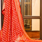 Banarasi Bandhej Khaddi Georgette Silk Saree